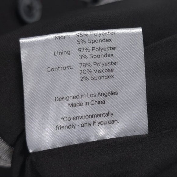 Fame & Partners Everly Button Front Black & Plaid Midi Dress Size 6 - Picture 15 of 16